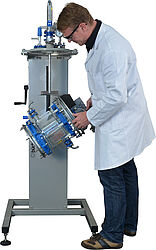 Tiltable nutsch filter